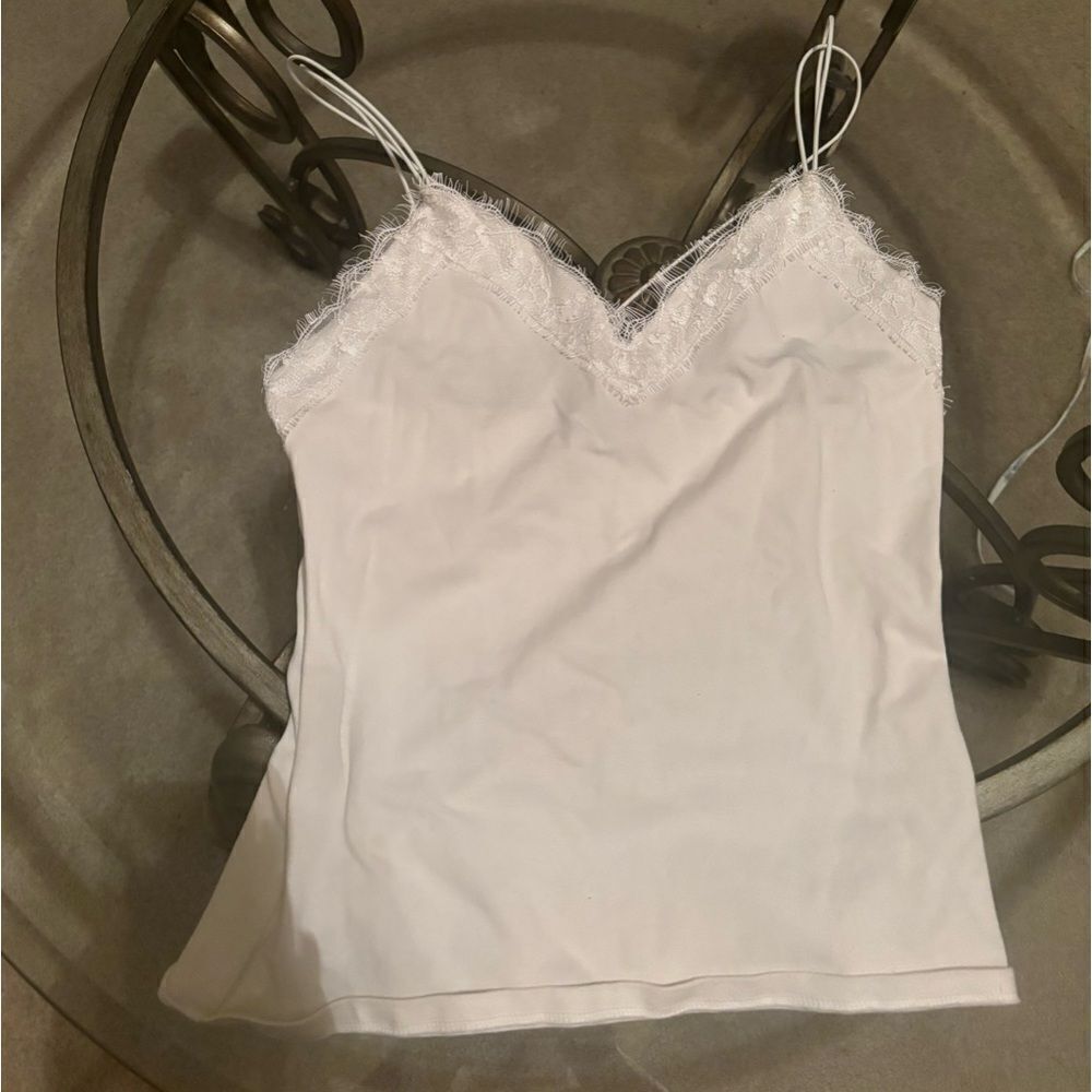 Express white babydoll tank